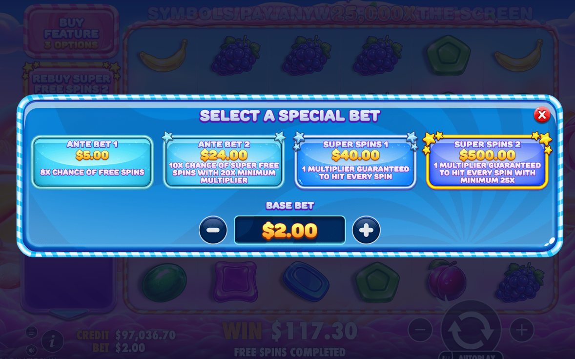 Free Spins round with multiplier bombs on the reels