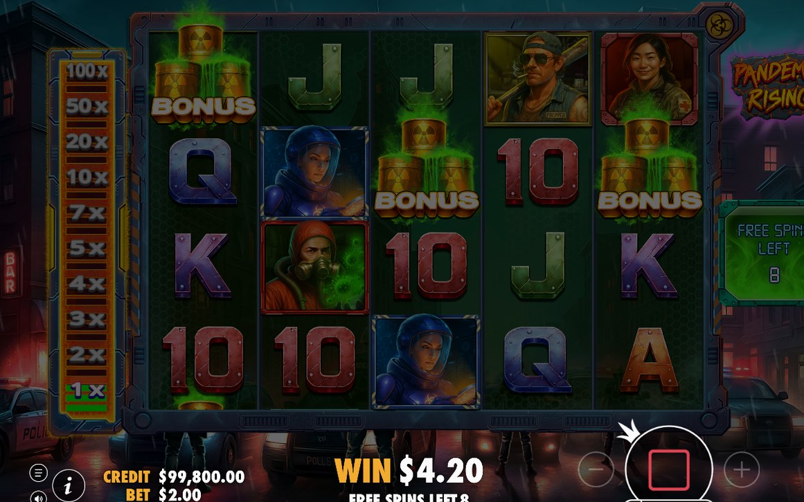 Sticky Wild landing during Free Spins