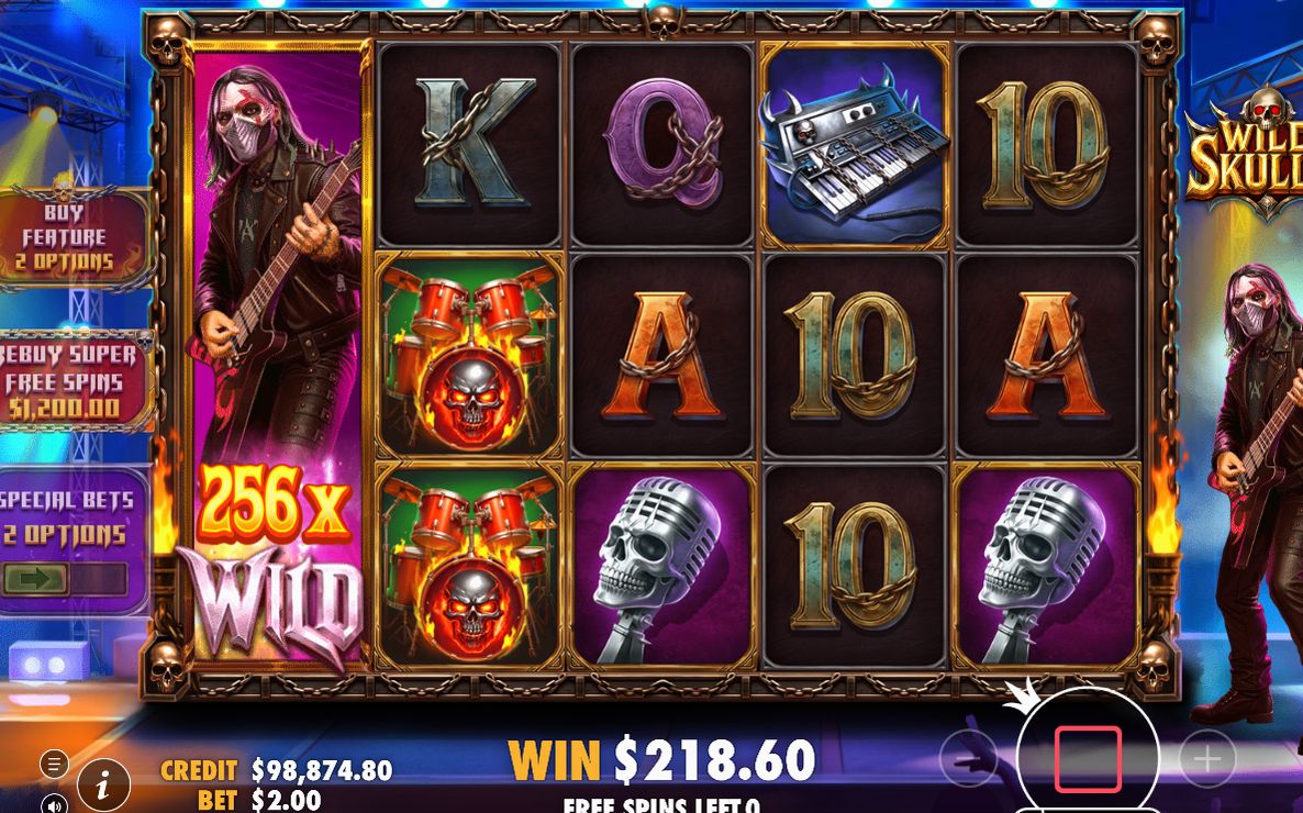 Win screen with the round's total payout in A$